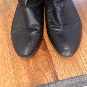 Over the knee boots. Left boot does have scuff marks. Otherwise, good condition